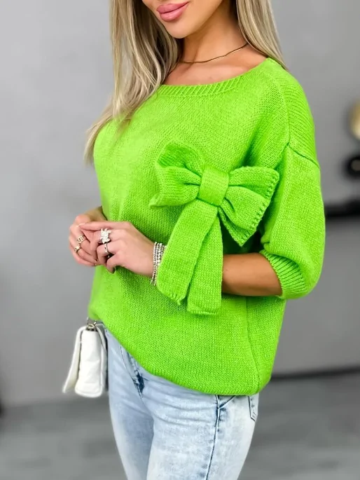 Sweter Axeli Limonkowy