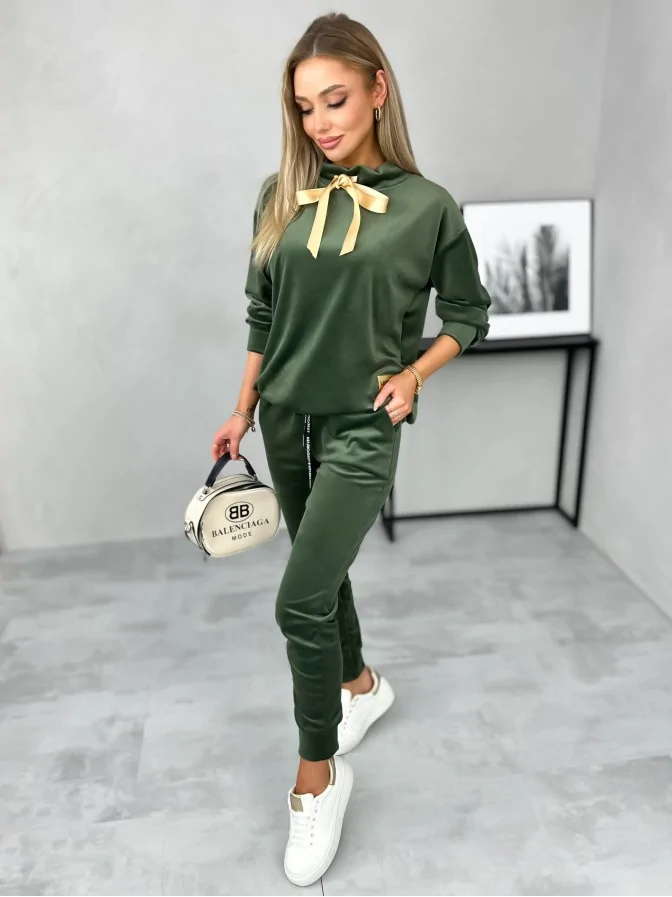 Dres Welurowy Margo Khaki