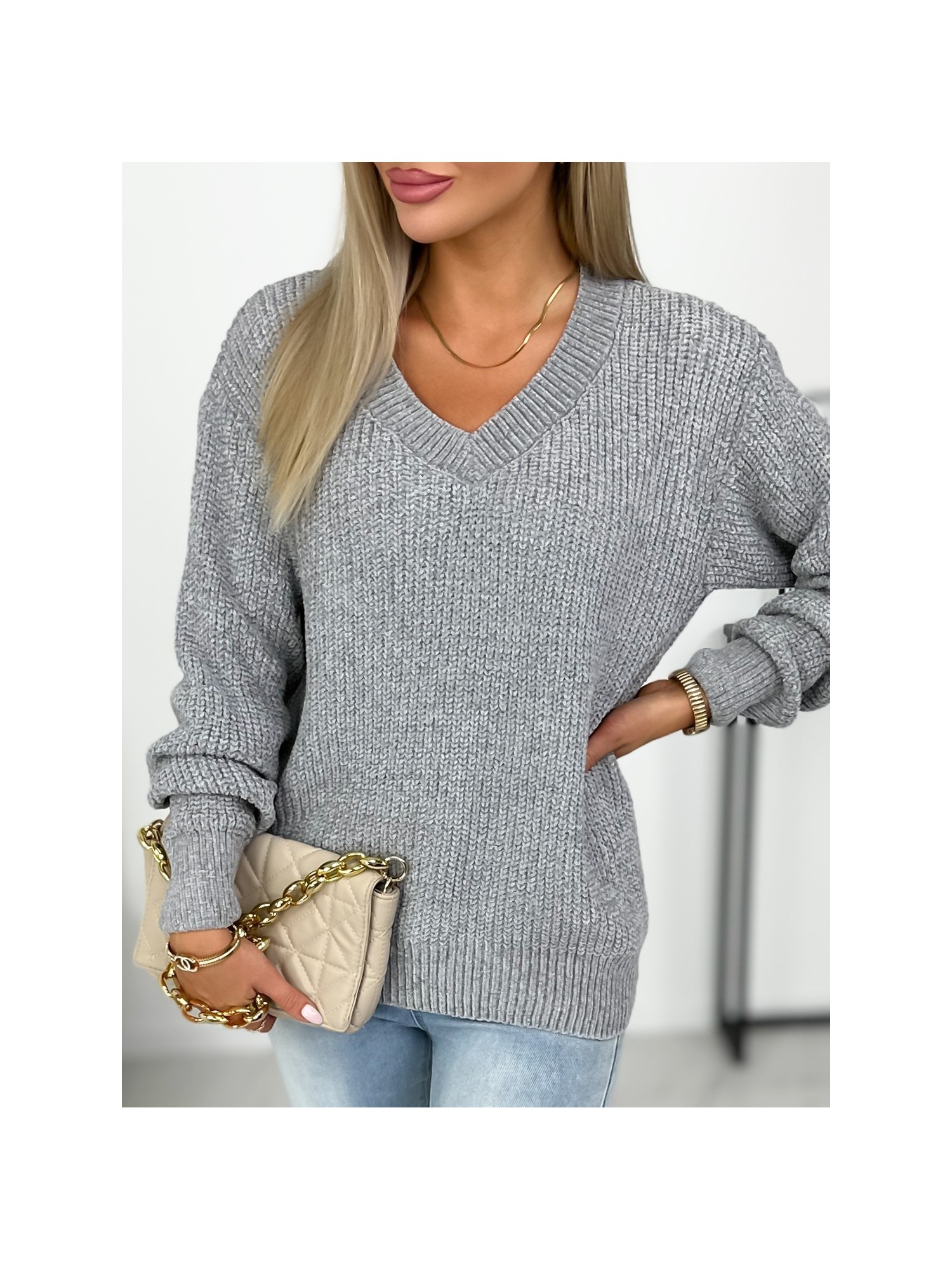 Sweter Baelli Szary