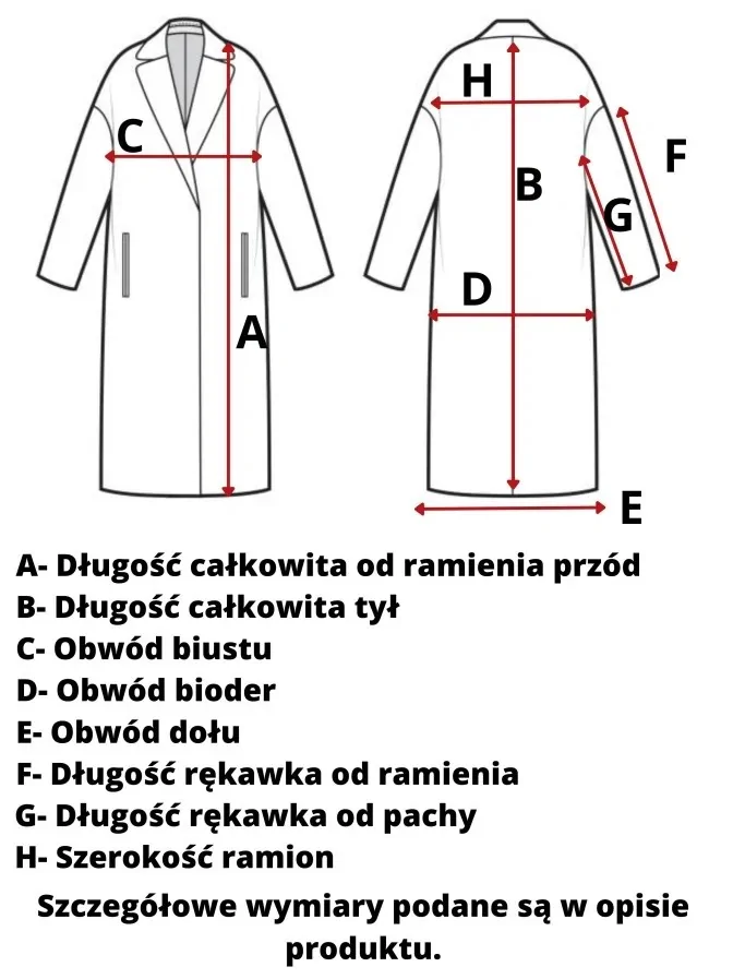 Płaszcz Demii Czarny