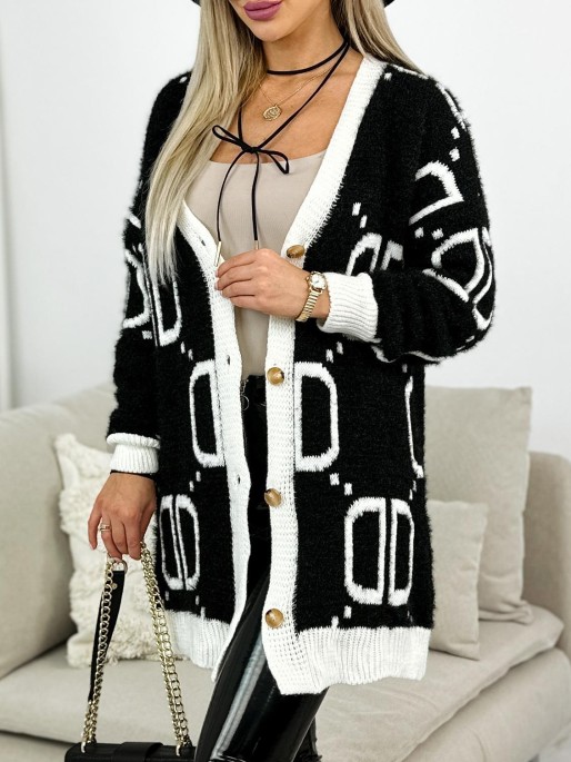 Sweter Trifoi Czarno-Biały