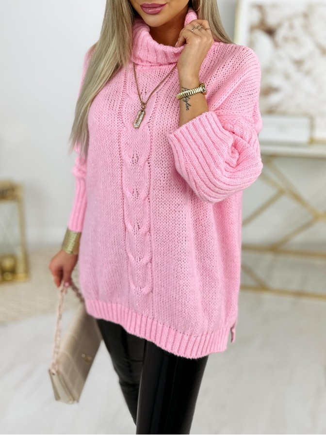 Sweter Martell Różowy