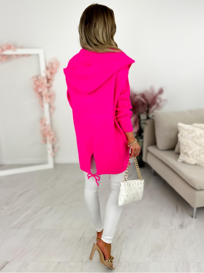 Sweter Samara long Różowy