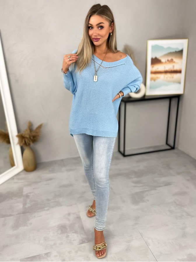 Sweter Malahi Błękitny