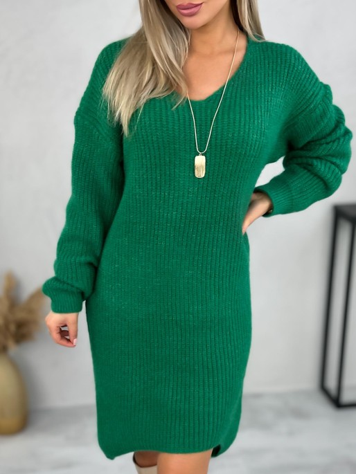 Sukienka Sweterkowa Tisti Zielona