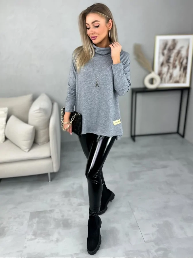 Sweter Golf Salonii Szary