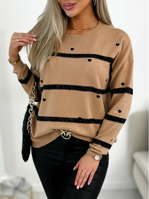 Sweter Lovia Camelowy