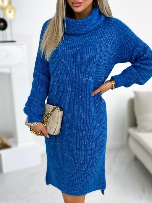 Sukienka Sweterkowa Tamasi Niebieska