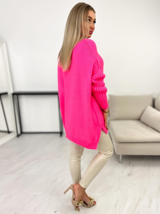 Sweter Ligo Neon Róż