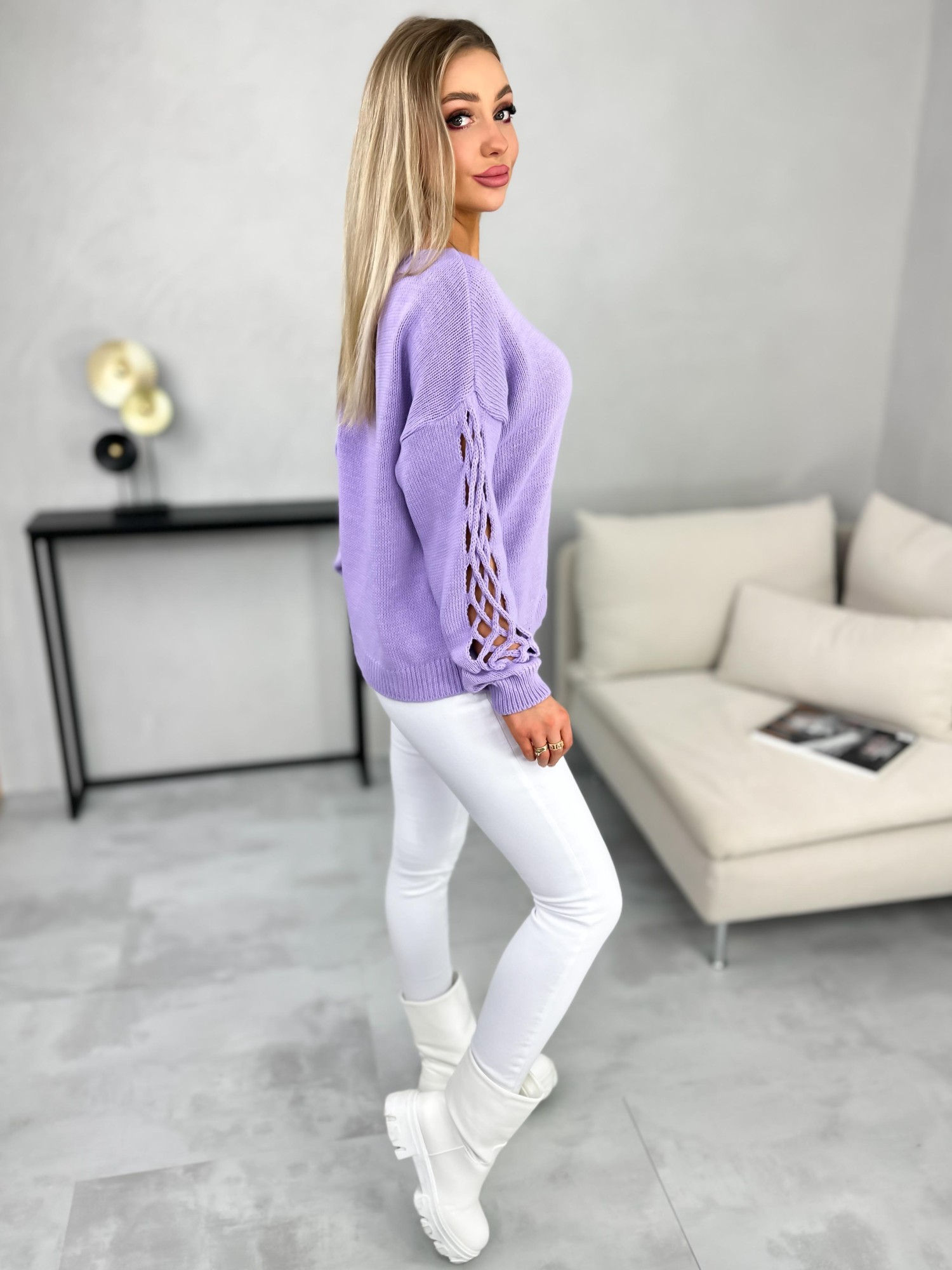 Sweter Cavo Lawendowy