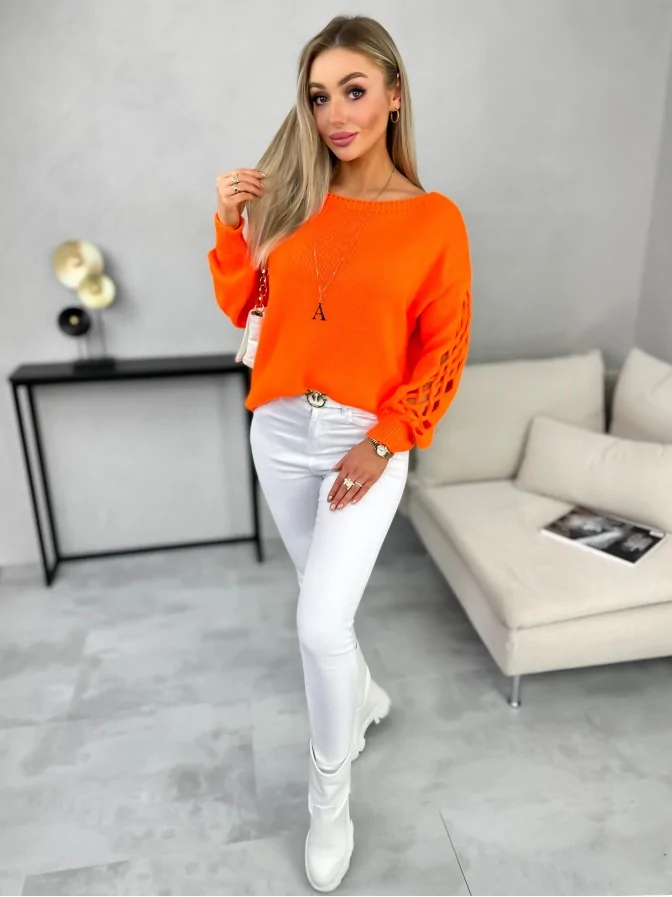 Sweter Cavo Neon Pomarańcz