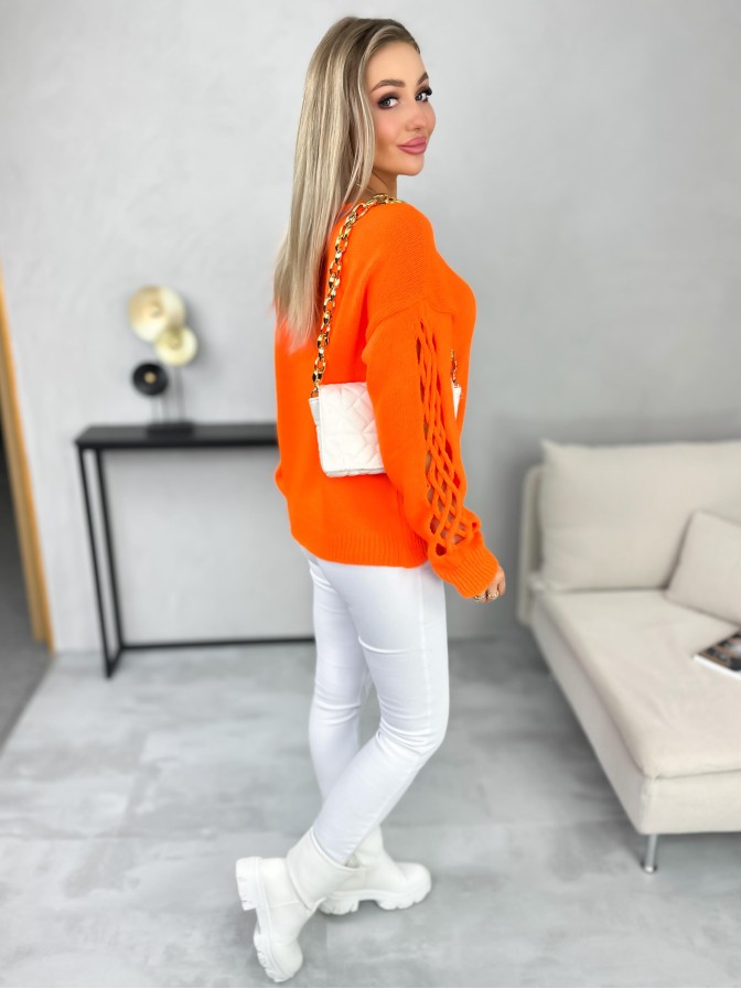 Sweter Cavo Neon Pomarańcz