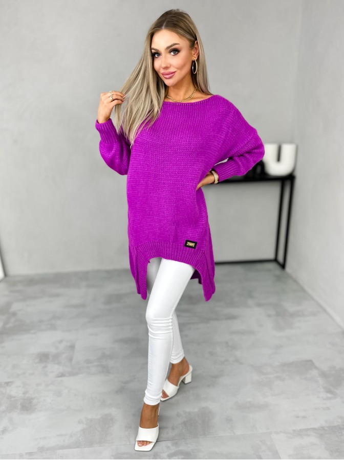 Sweter Alterro Purpurowy
