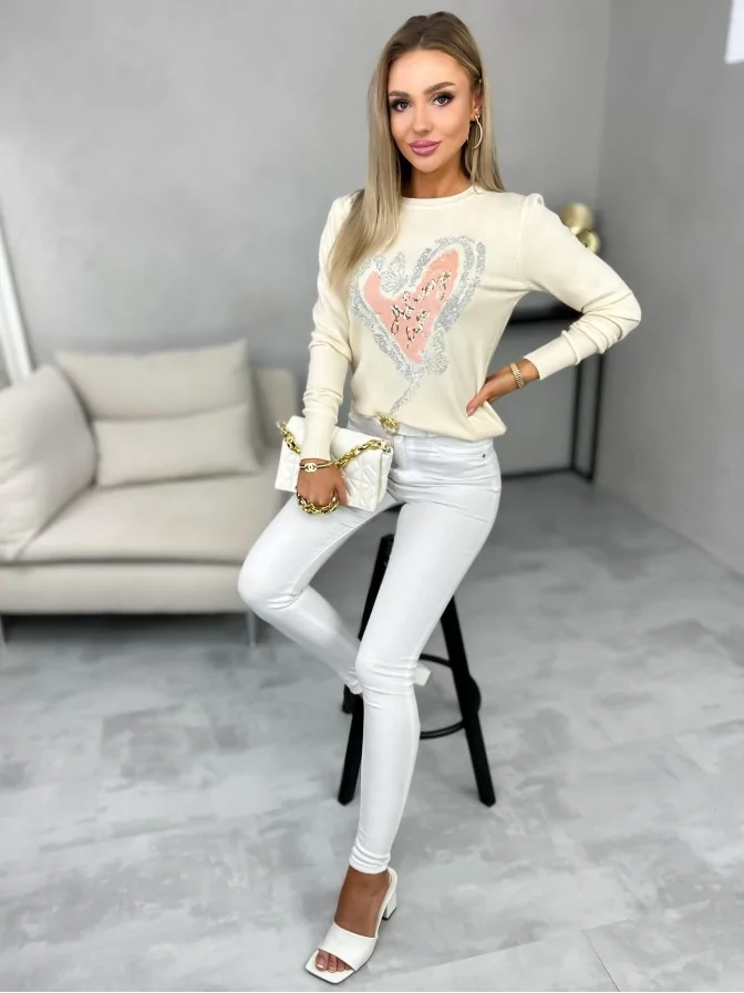 Sweter Cinzia Kremowy