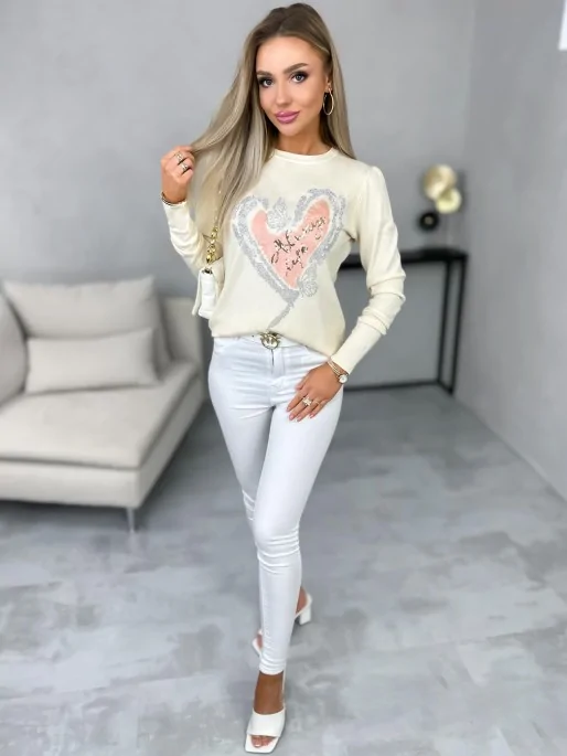 Sweter Cinzia Kremowy